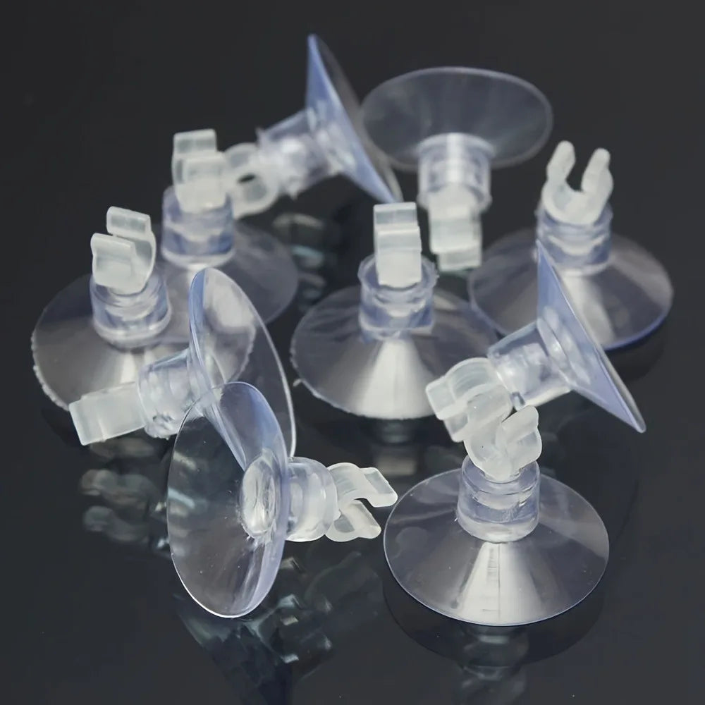 Soportes con ventosa para tubo de aire de acuario — 10 unidades