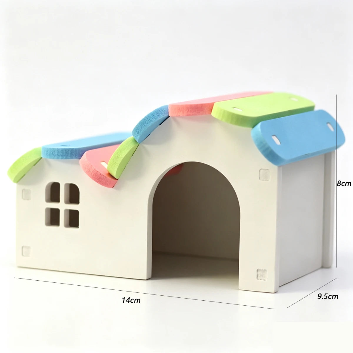 Casita de madera para hámster y pequeños roedores