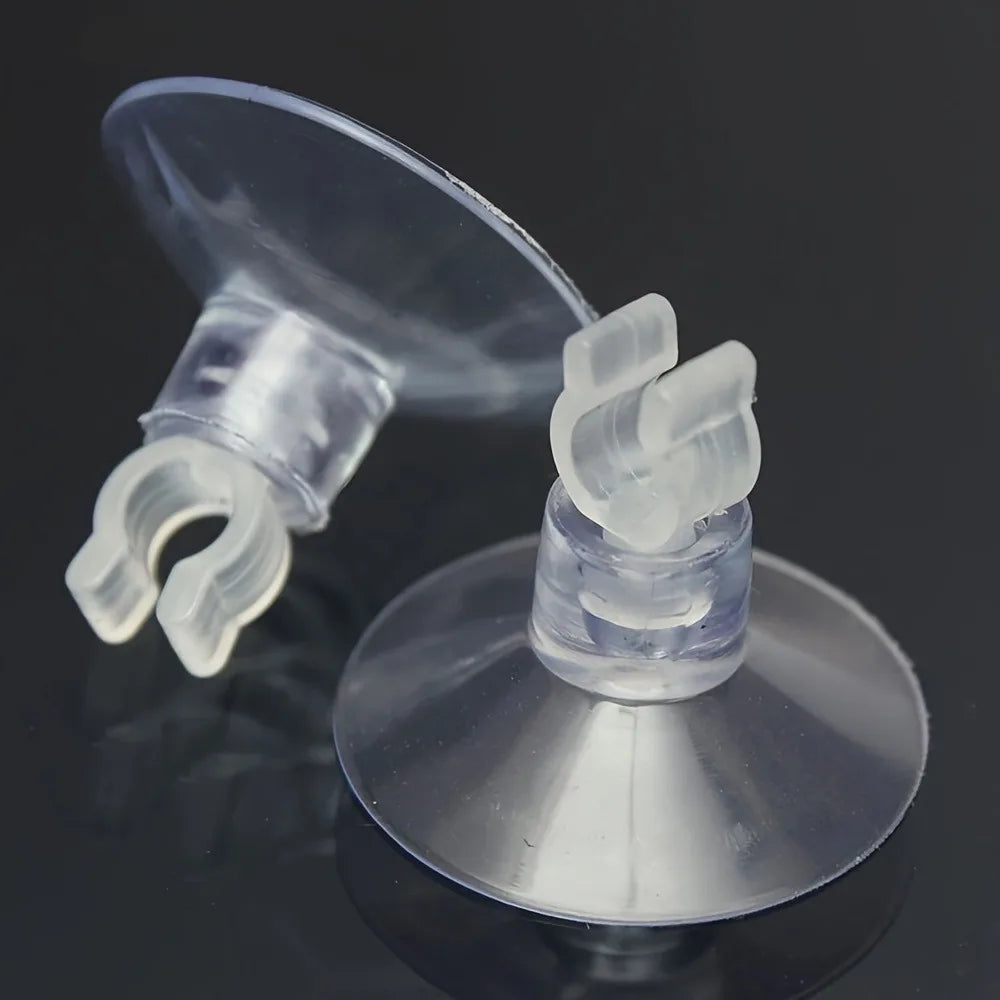 Soportes con ventosa para tubo de aire de acuario — 10 unidades