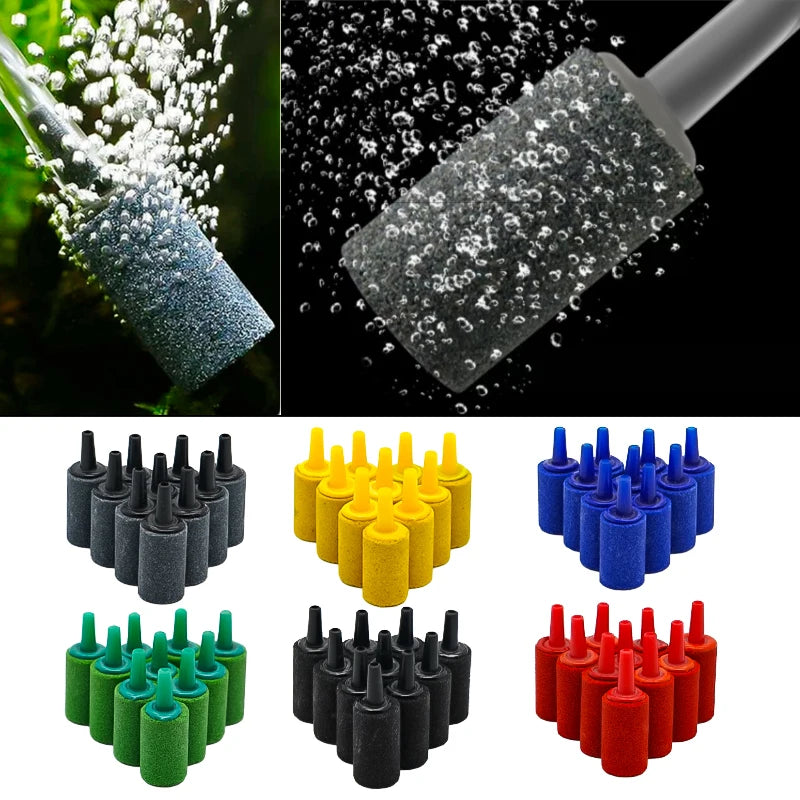 Difusores cilíndricos para aireador de acuario — packs de 5 o 10